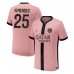 Paris Saint-Germain Nuno Mendes #25 Tredjedrakt 2024-25 Kortermet